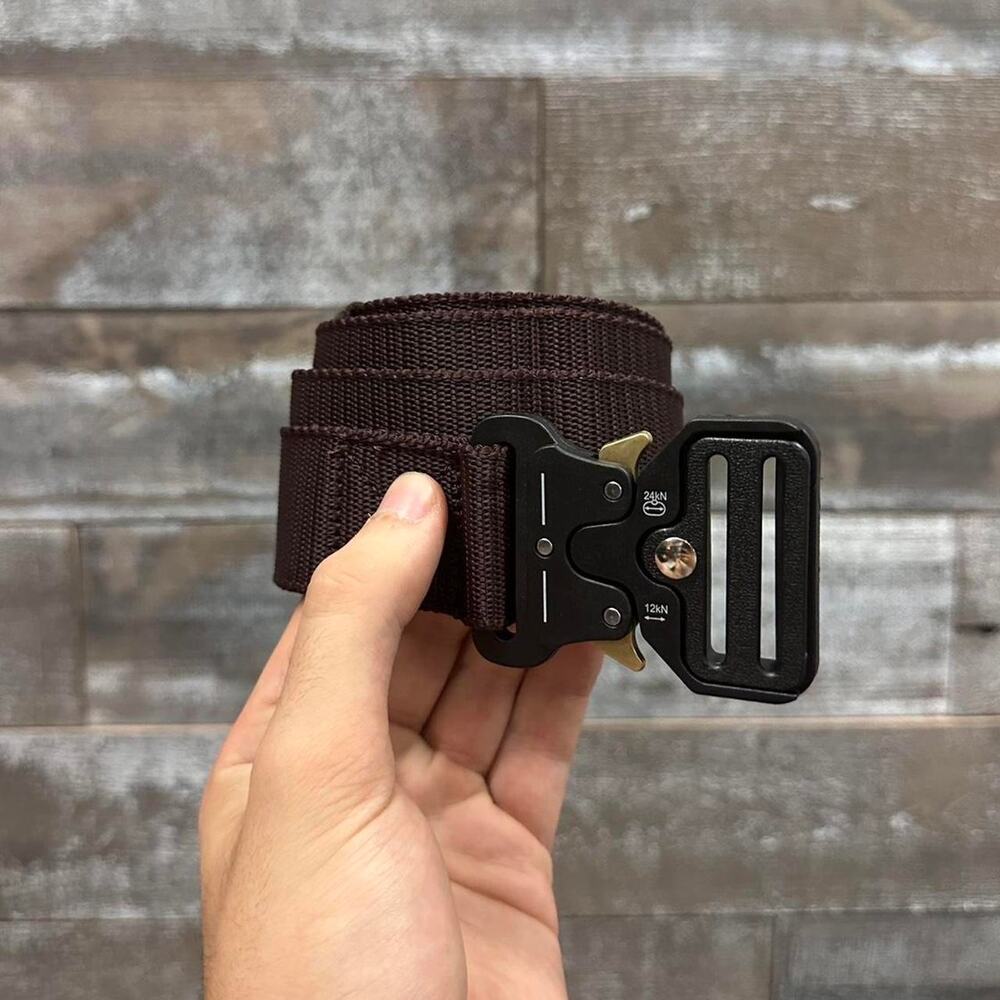 Brown utility belt with gold WMNS2